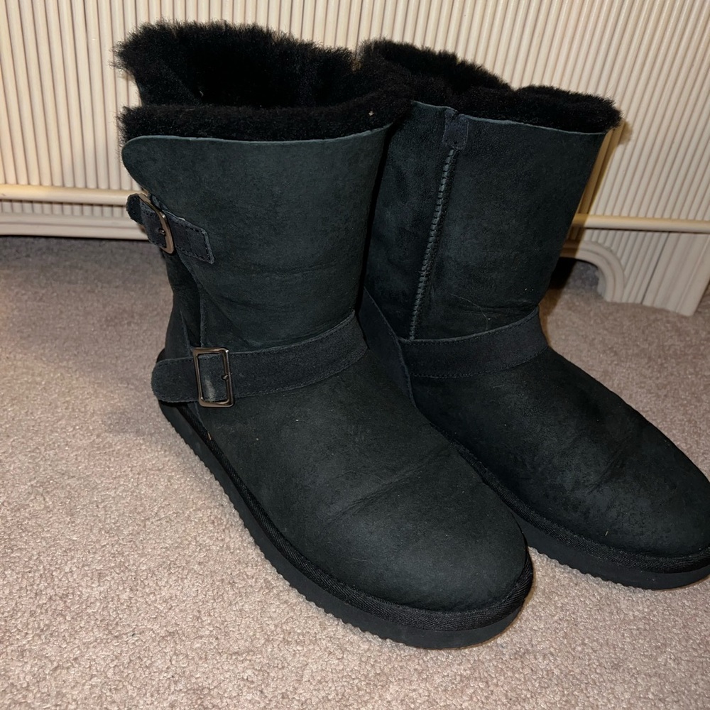 Women's Black Suede Boots